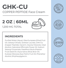 Load image into Gallery viewer, GHK-Cu Copper Peptide Face Cream
