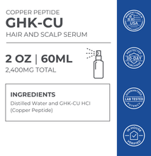 Load image into Gallery viewer, Copper Peptide Hair + Scalp Serum | GHK CU Hair Treatment